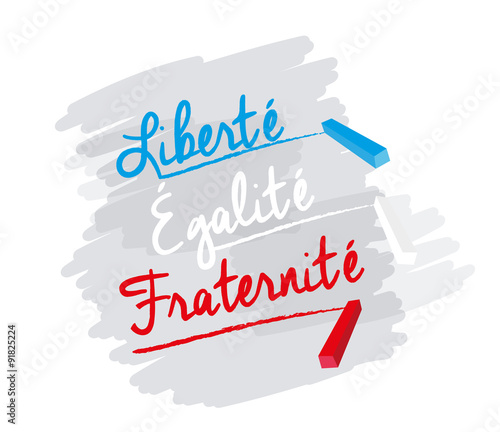 panneau liberté égalité fraternité