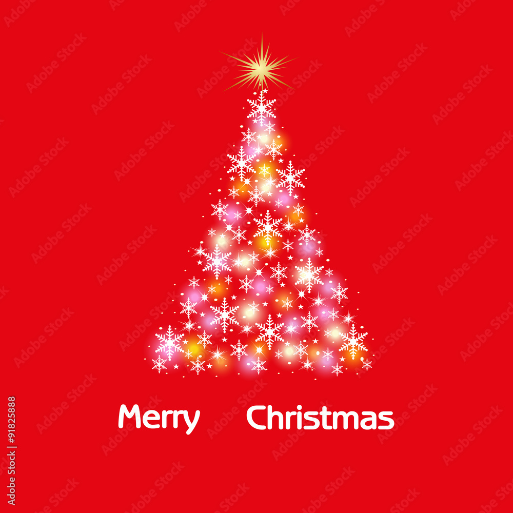 Abstract Christmas tree made of sparkles and lights. EPS10 Abstract Christmas tree made of sparkles and lights. EPS10