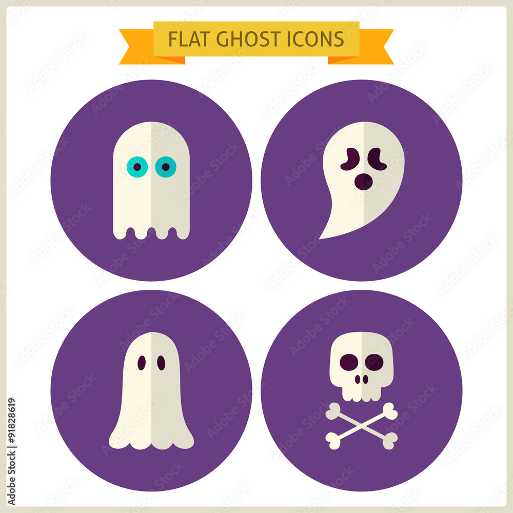 Flat Spirit Ghost Website Icons Set Flat Spirit Ghost Website Icons Set
