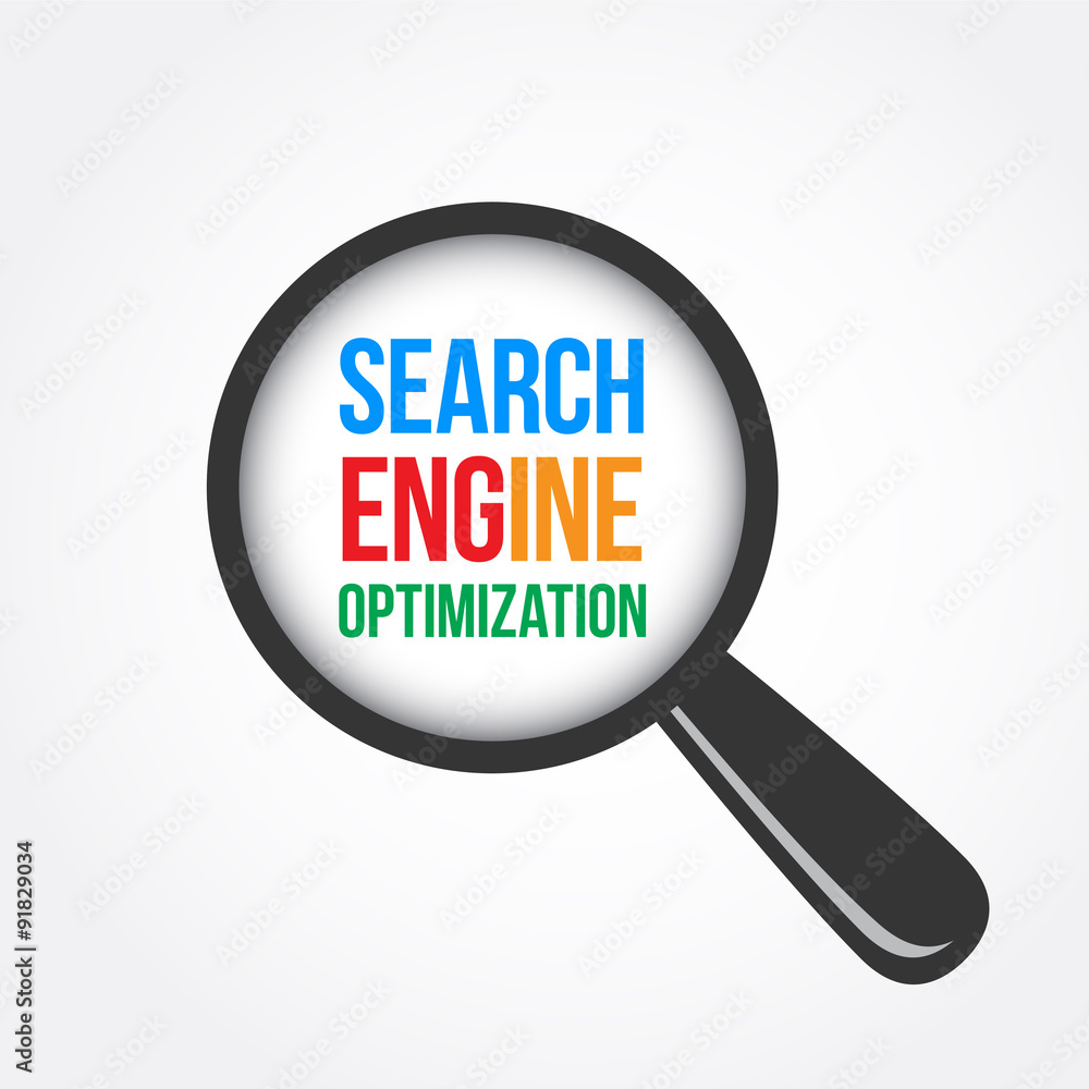 Search Engine Optimization Magnifying Glass Search Engine Optimization Magnifying Glass