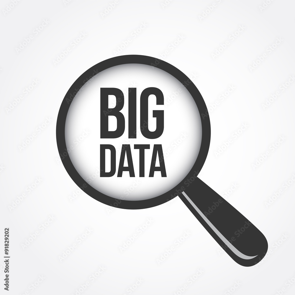 Big Data Magnifying Glass Big Data Magnifying Glass