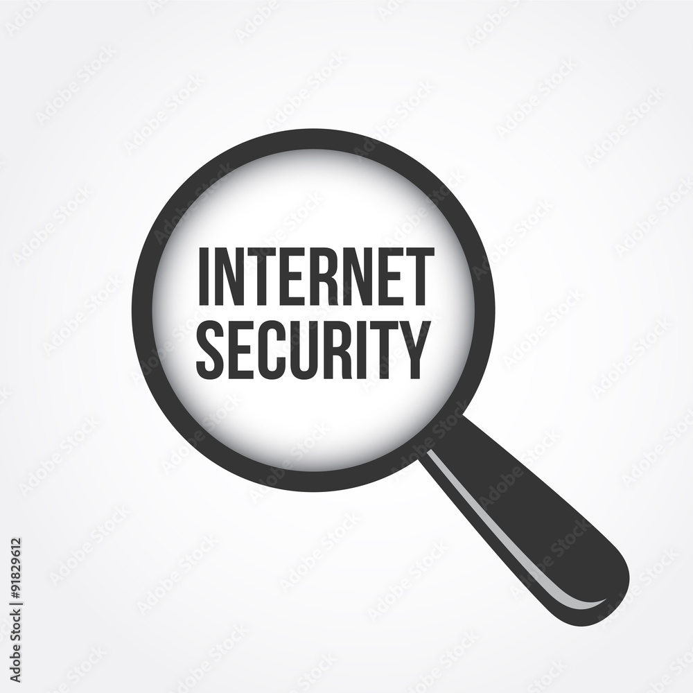 Internet Security Magnifying Glass Internet Security Magnifying Glass