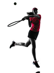 woman tennis player sadness silhouette