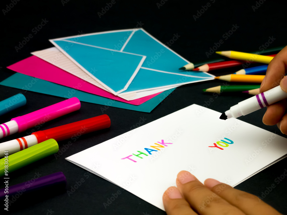 Message Card for Your Family and Friends; Thank You Message Card for Your Family and Friends; Thank You