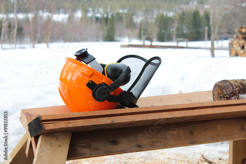 Wallpaper Mural Chainsaw with hand Torontodigital.ca