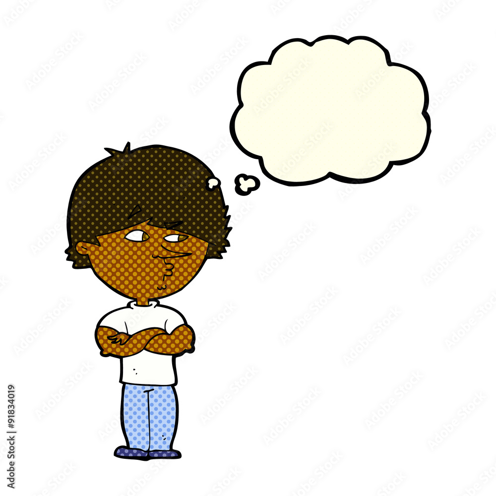 cartoon suspicious man with thought bubble cartoon suspicious man with thought bubble