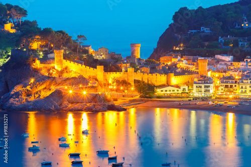 Tossa de Mar on the Costa Brava, Catalunya, Spain