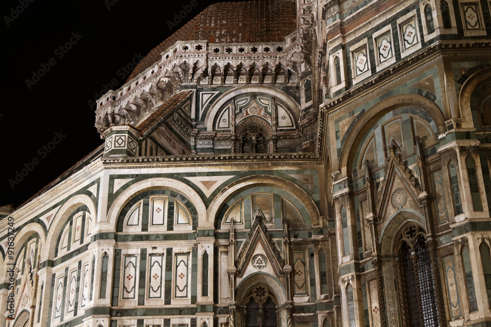 Détail de la cathédrale de Florence (Il Duomo di Firenze)