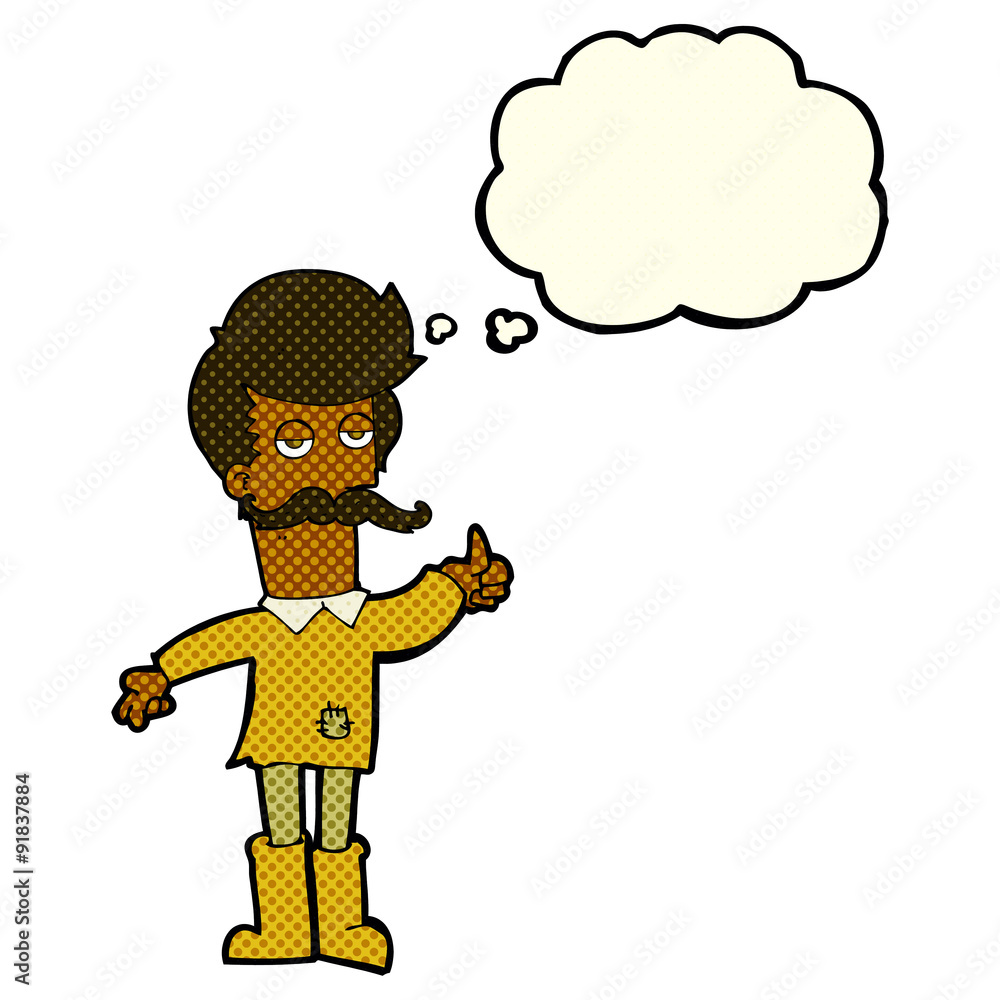 cartoon old man in poor clothes with thought bubble cartoon old man in poor clothes with thought bubble