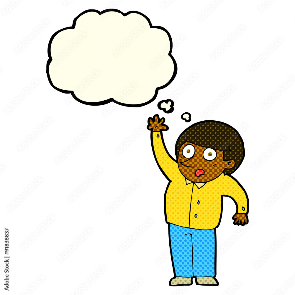 cartoon man asking question with thought bubble cartoon man asking question with thought bubble