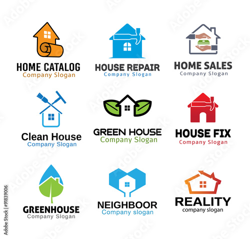 House Green Deal Tools Design Illustration