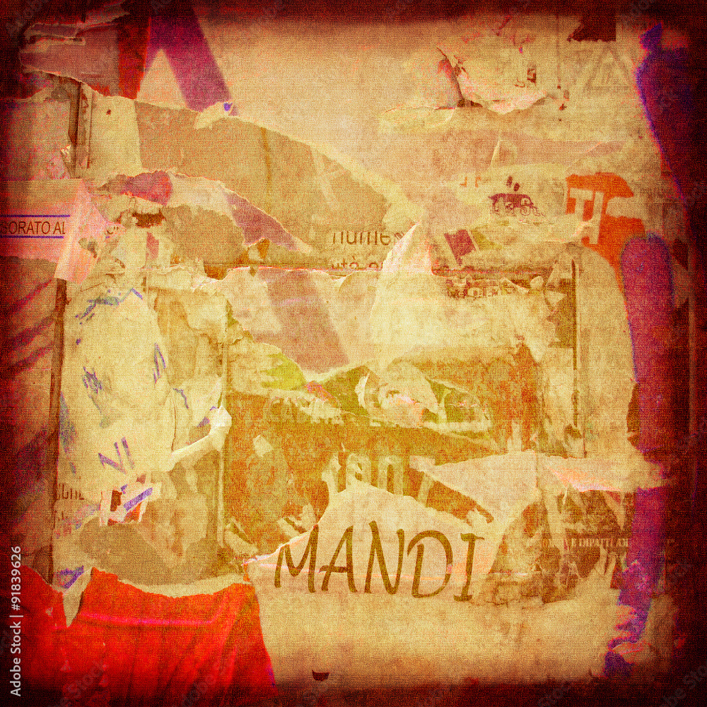 Fototapeta premium Torn posters background