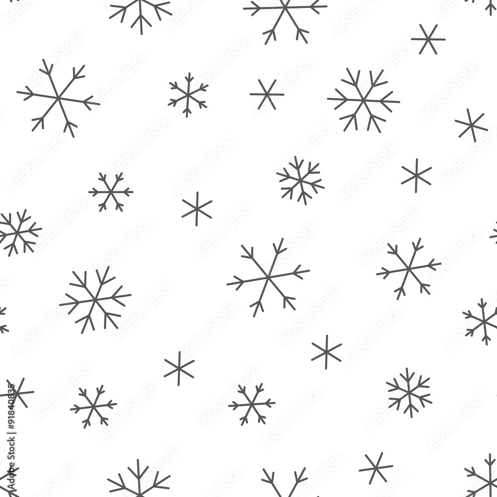 Seamless pattern with Christmas snowflakes Seamless pattern with Christmas snowflakes