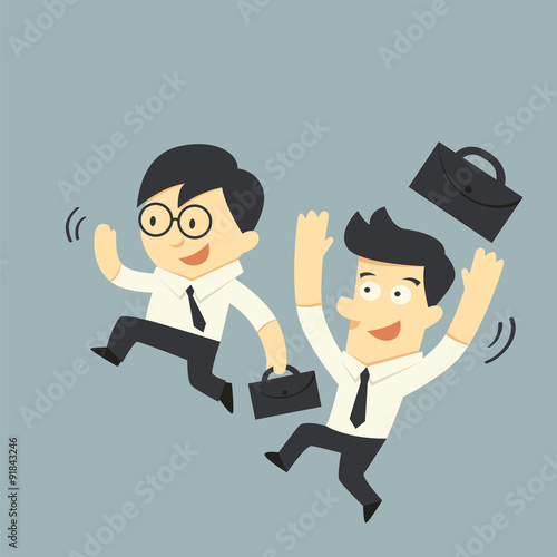 Happy businessman