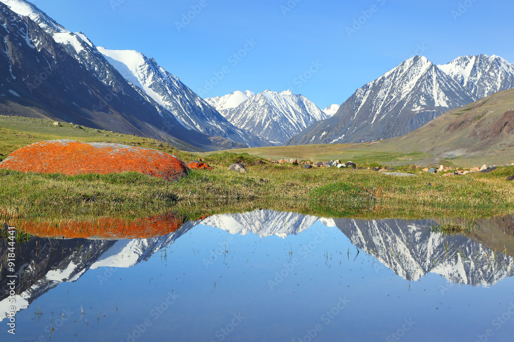 Obraz premium mountain landscape with lake