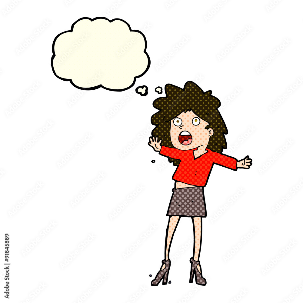 cartoon woman having trouble walking in heels with thought bubbl cartoon woman having trouble walking in heels with thought bubbl