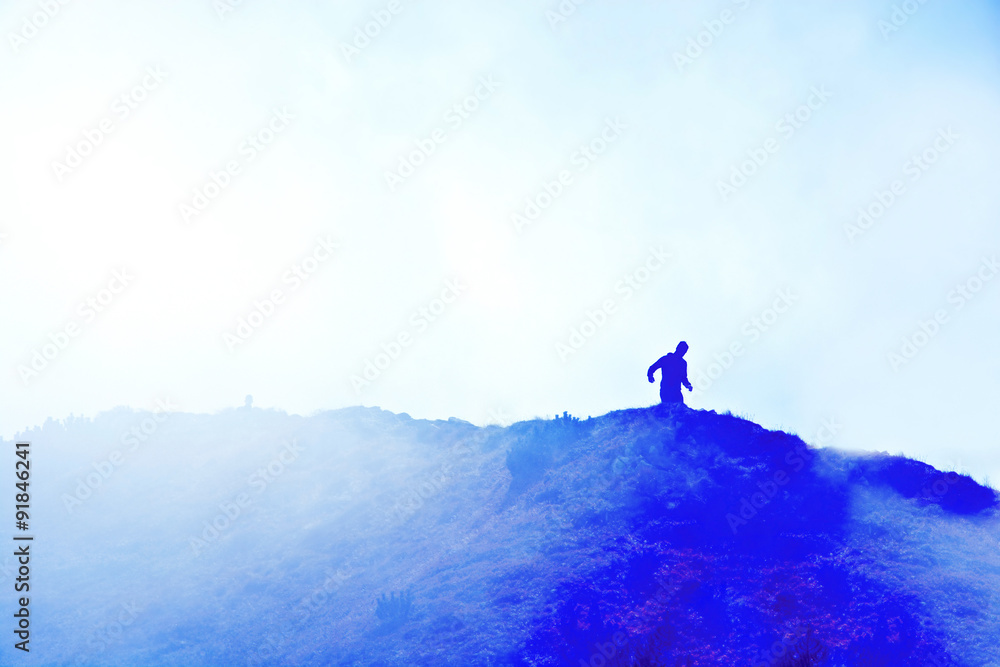 Fototapeta premium Runner. Sport conceptual image.