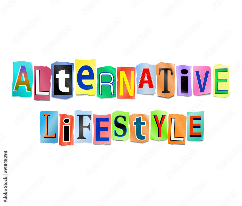 Alternative lifestyle concept. Alternative lifestyle concept.