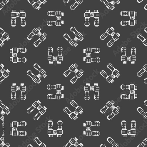 Dark binocular seamless pattern
