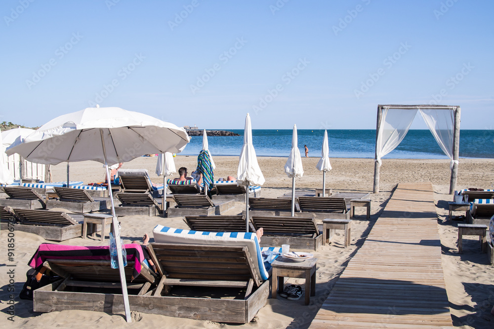 Strandlounge am Mittelmeer  