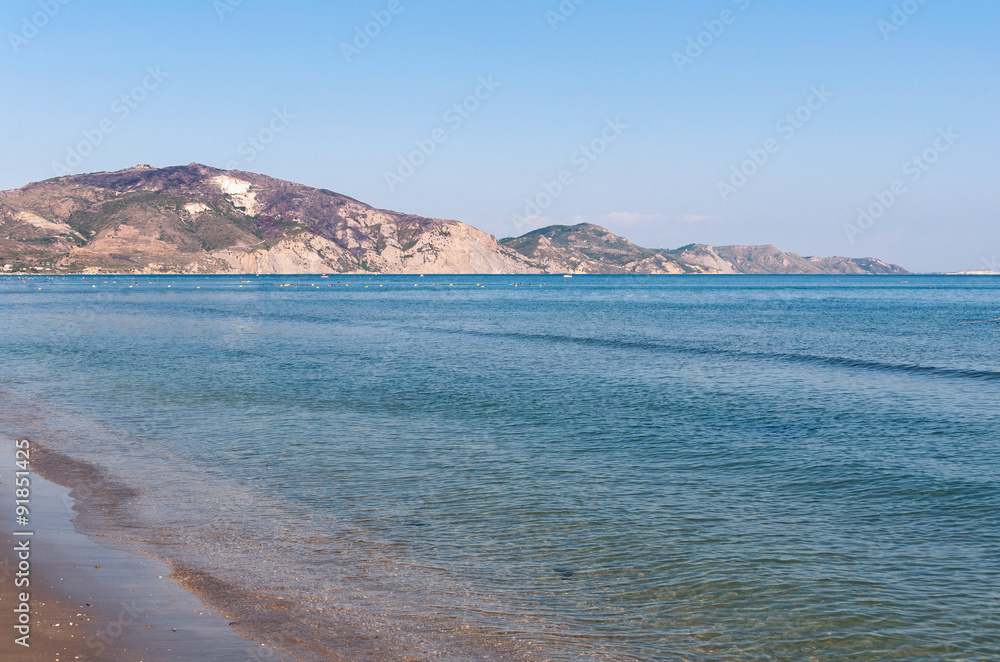 View of Vasilikos Peninsula on Zakynthos Island