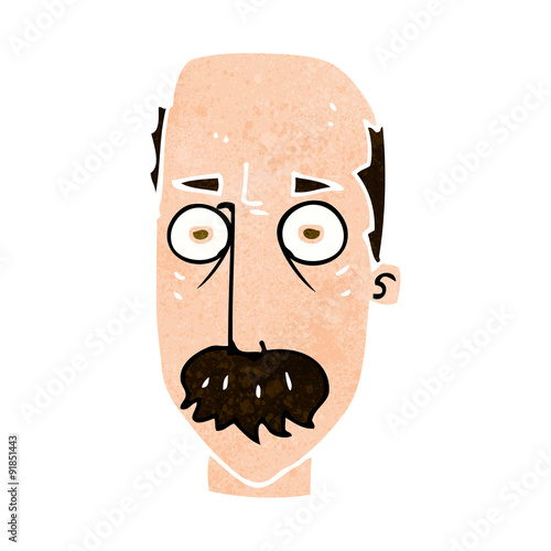 cartoon man with mustache