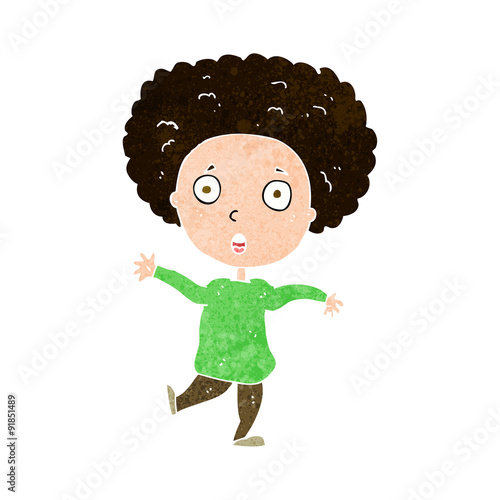cartoon startled person