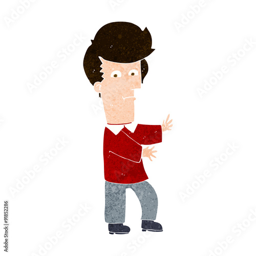 cartoon man gesturing wildly