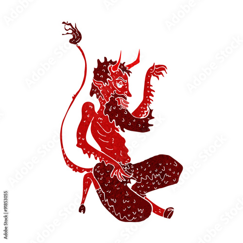 cartoon traditional devil