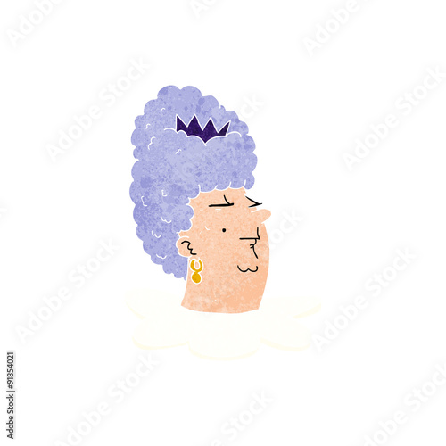 cartoon queen's head