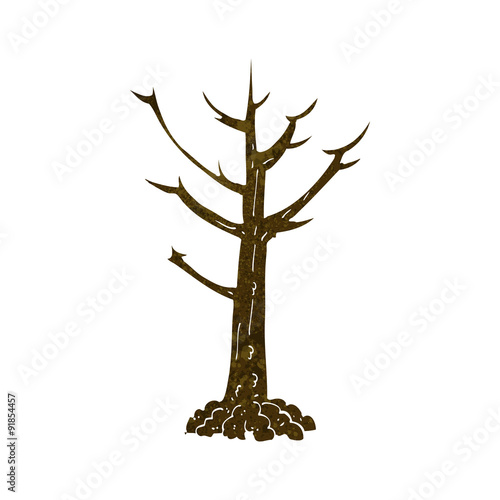 cartoon naked tree