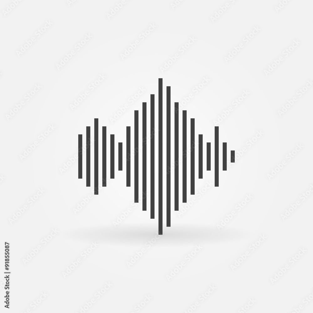 Sound wave icon or logo Sound wave icon or logo