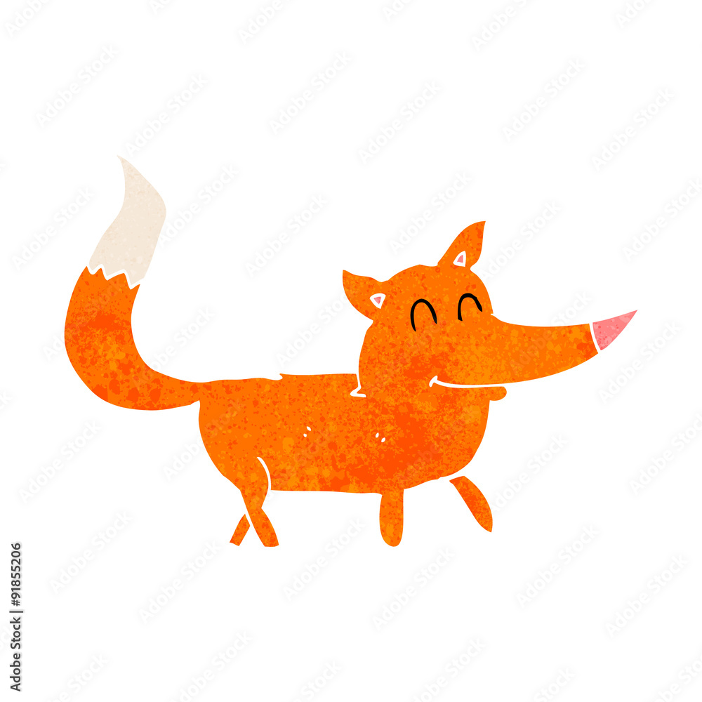 Obraz premium cartoon little fox