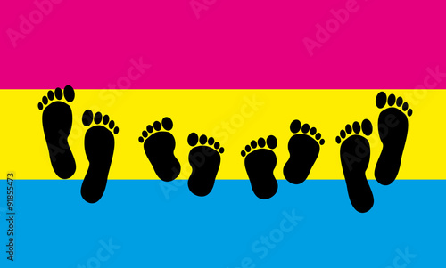 Pansexuell Familie Flagge