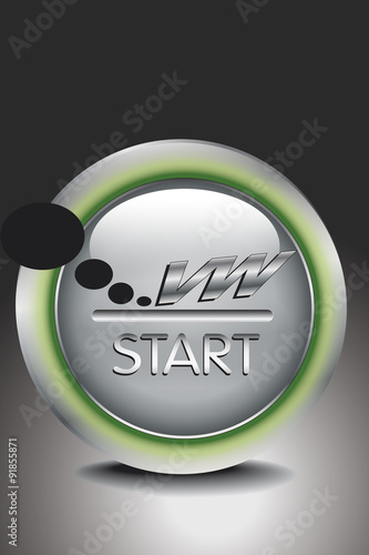Startbutton schwarz
