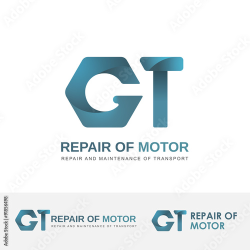 Vector logo for car repair shop.
