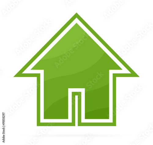 Eco house logo or icon