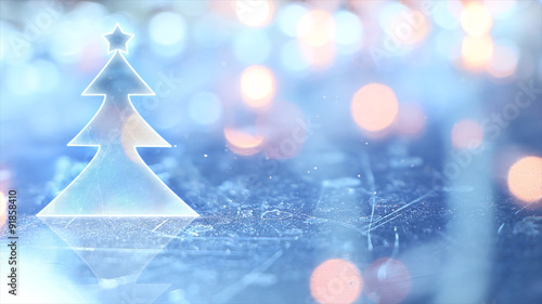 glass christmas tree shape ...
