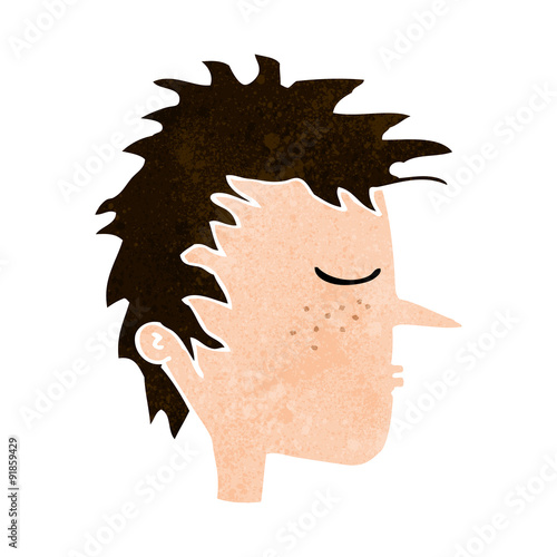 cartoon male face