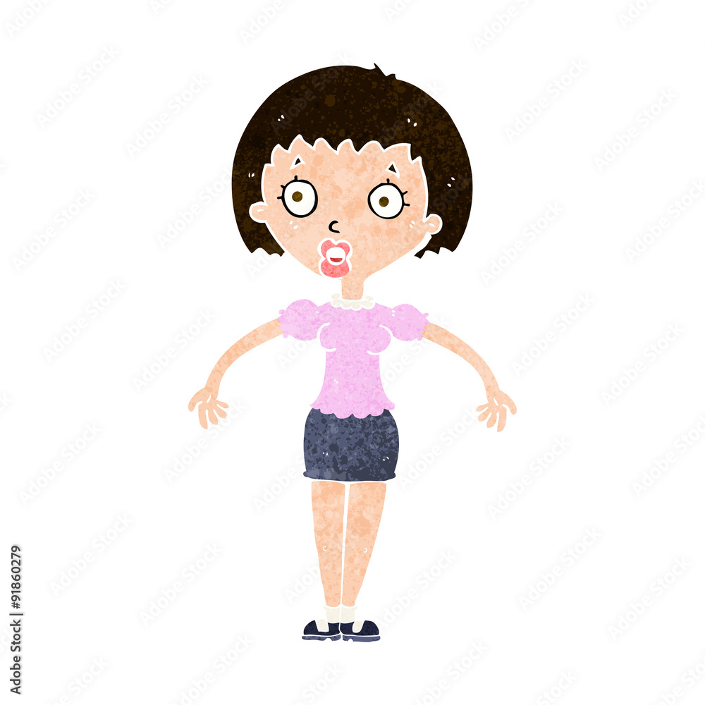 cartoon confused woman shrugging shoulders cartoon confused woman shrugging shoulders