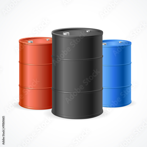 Oil Barrel Drum. Vector