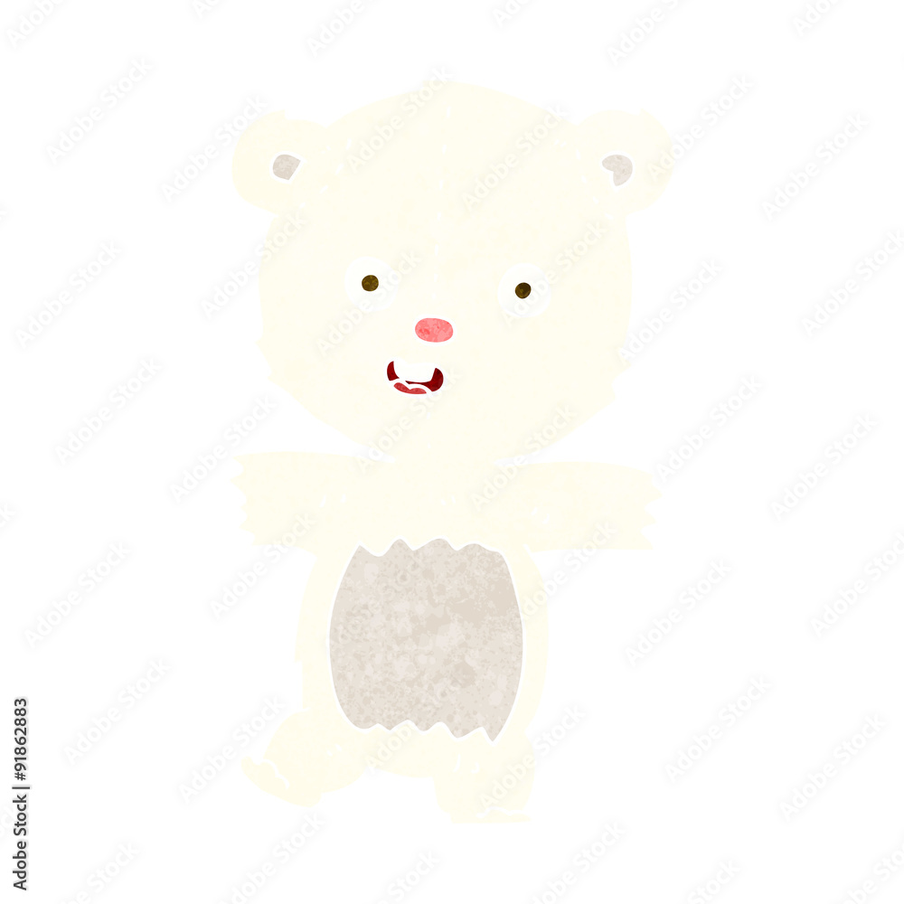 cartoon cute polar bear cub cartoon cute polar bear cub