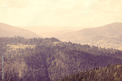 View on Ukrainian Carpathian mountains. © Masson