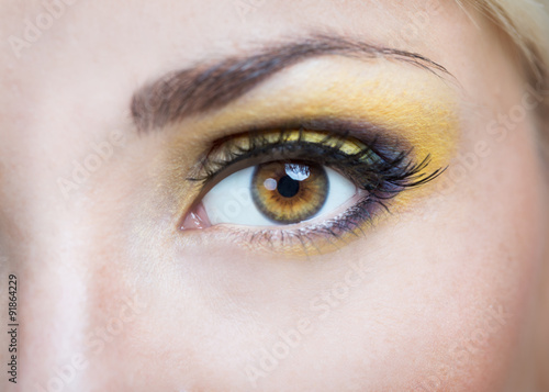 Eyed girl with makeup