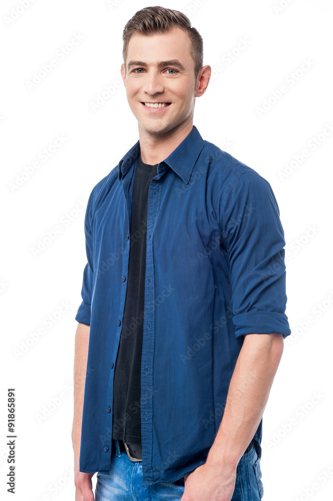 Handsome guy posing in casuals Handsome guy posing in casuals