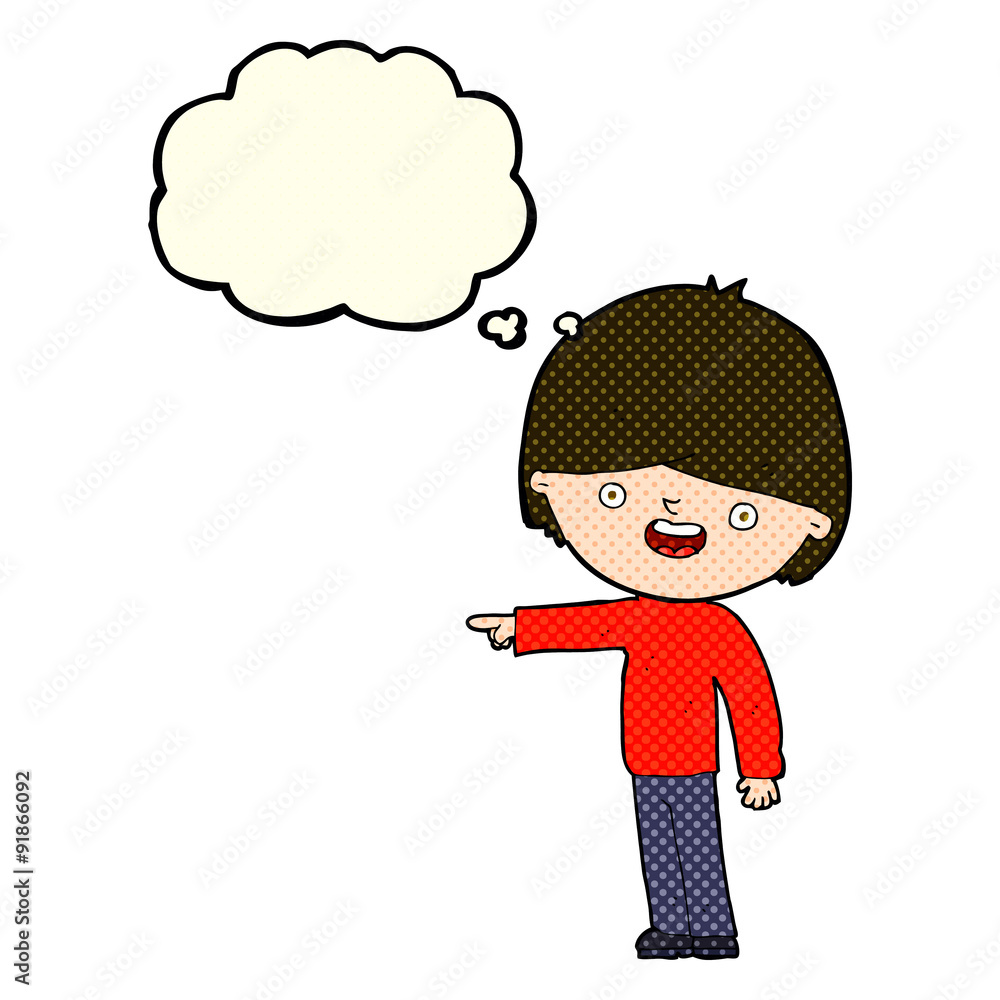 cartoon man pointing with thought bubble cartoon man pointing with thought bubble