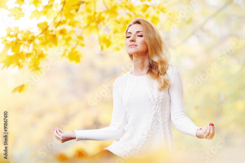 Autumn yoga