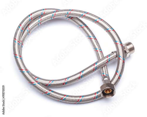 Water hose isolated on white background