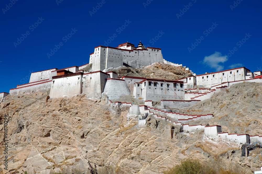 Old Tibetan Fort in Gyantse, Tibet