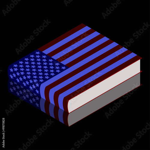 Книга с обложкой флага США